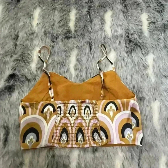 House of Harlow 1960 art deco print crop top sz XS - Picture 6 of 8